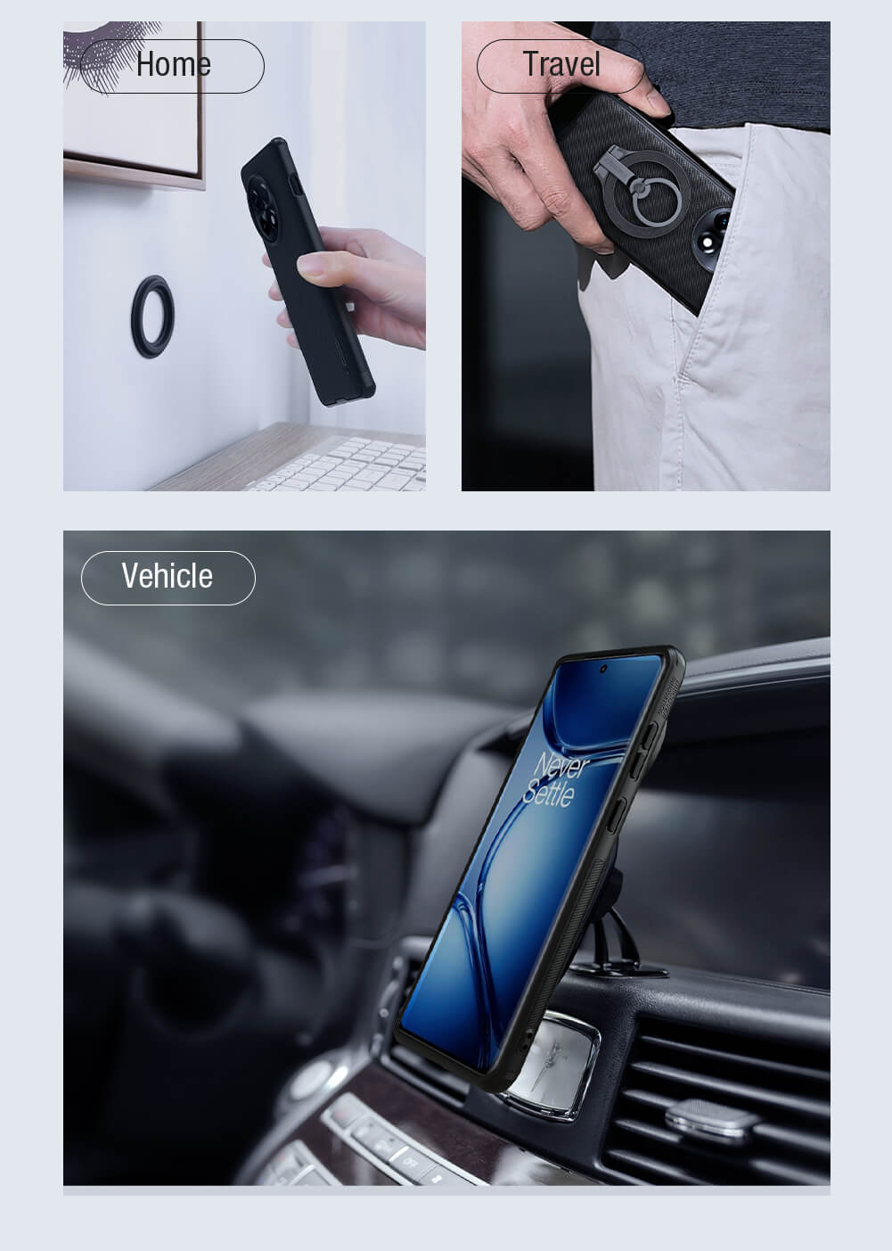 Чехол-крышка NILLKIN для Oneplus Ace 2 Pro (серия Frosted shield Pro Magnetic case)